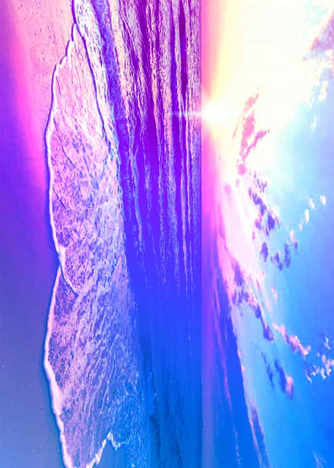 sunset in the beach
