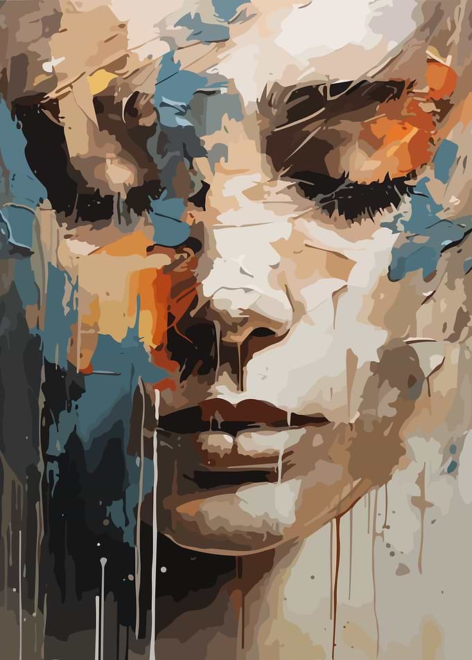 Face of a Woman Abstract