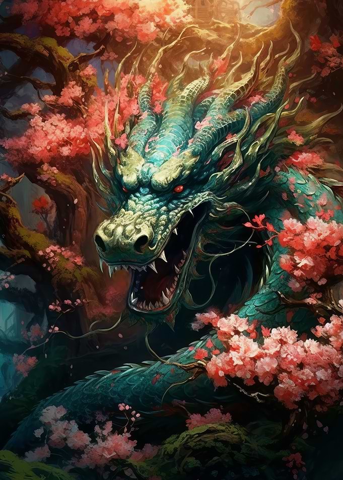 Japanese dragon cherry