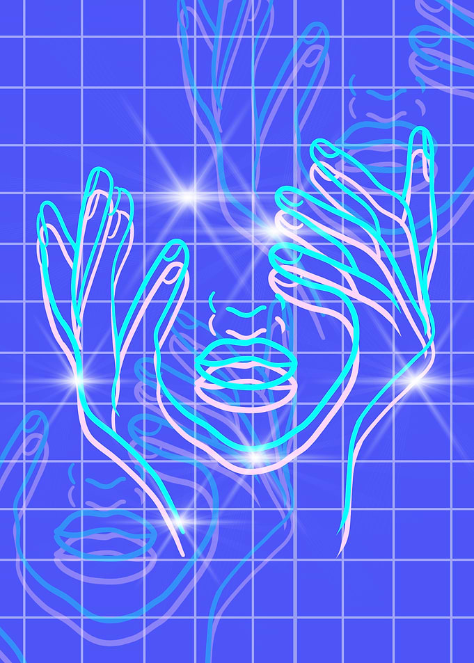 expresion face line art