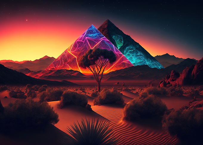 pyramid luminous Geometry