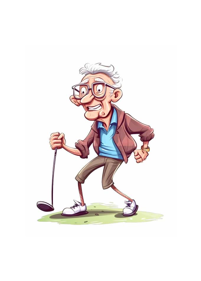 Golfer Grandpa Funny Golf