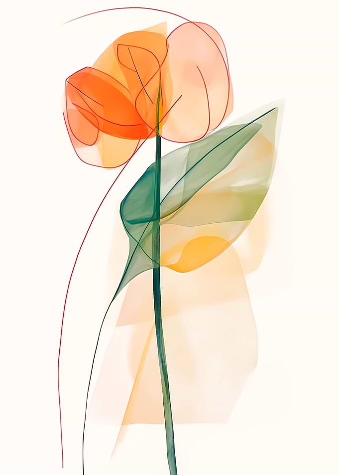 Minimalist Gerbera
