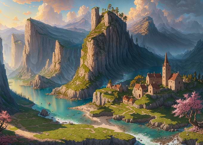 Medieval Coastal Village