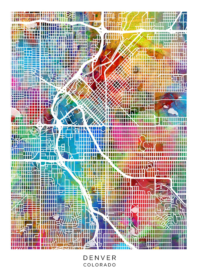 Denver Colorado Map