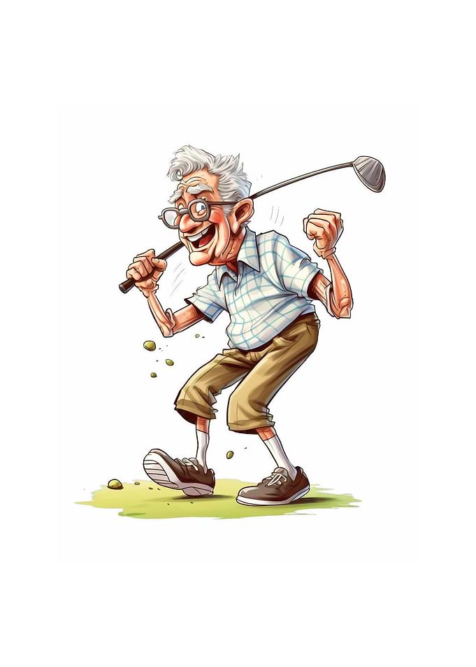 Golfer Grandpa Funny Golf