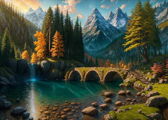 Medieval Bridge Ruins