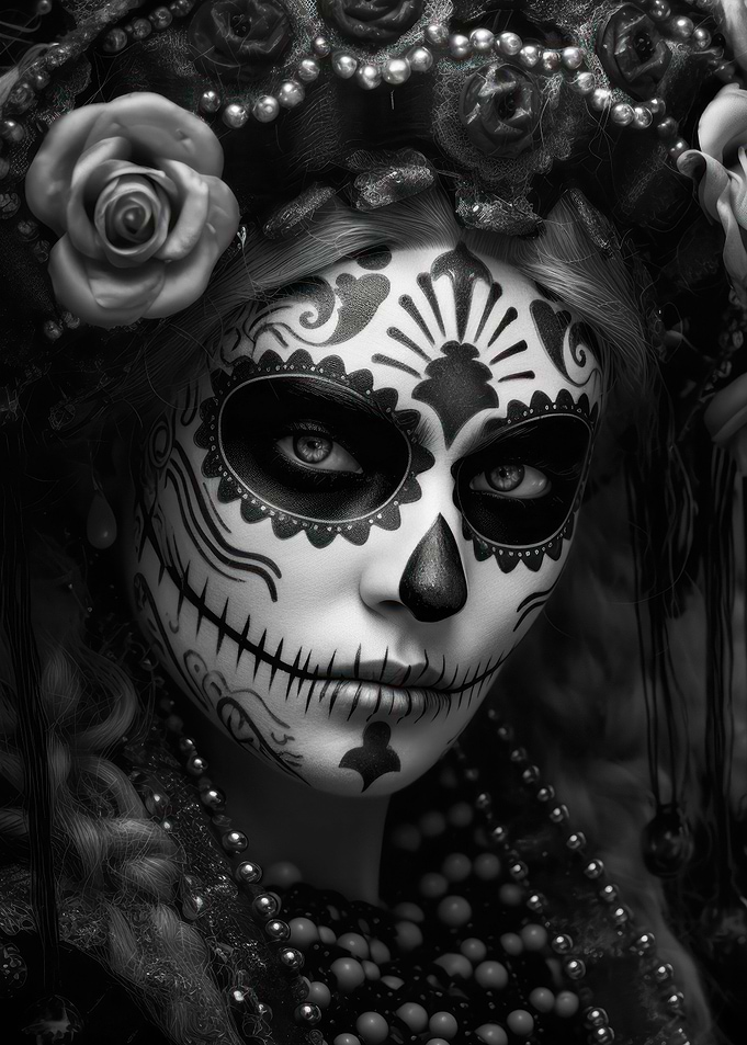 Skull Face Girl