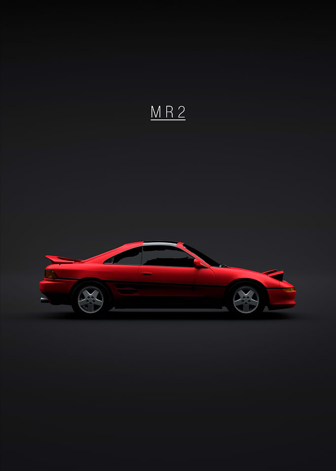 1995 Toyota MR2 GT Red