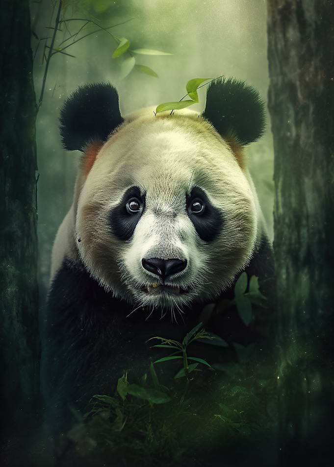 Panda Serenity Art Print