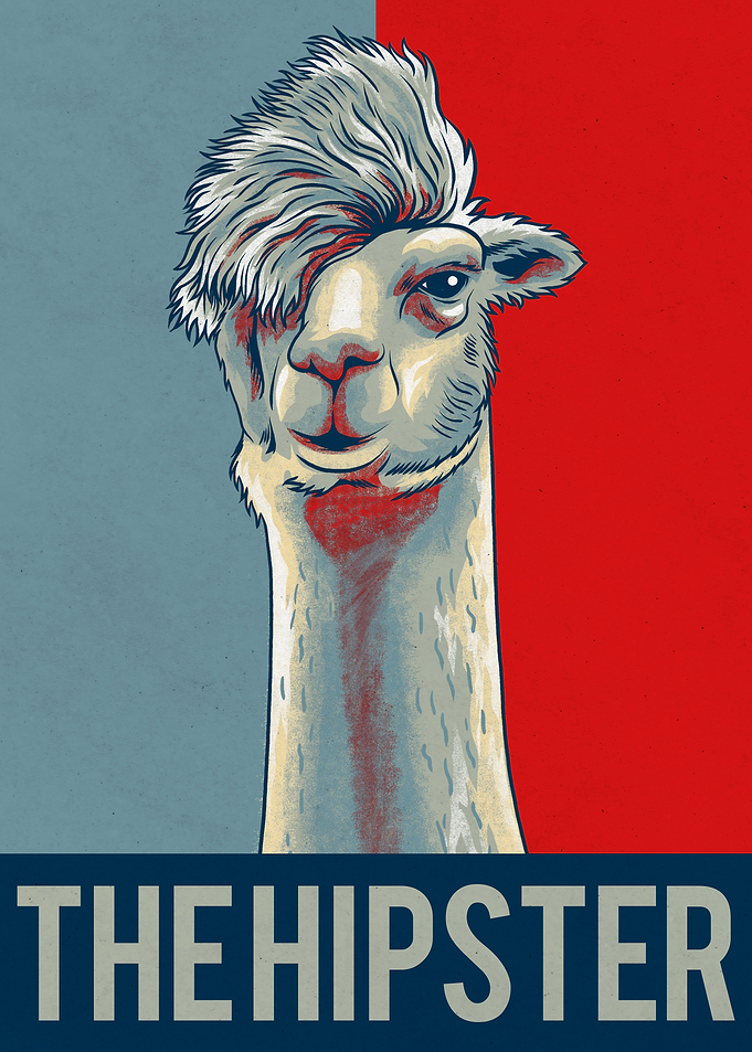 Hipster Llama Meme