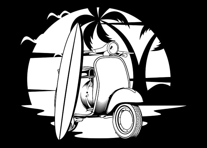 Scooter Bike Surfboard