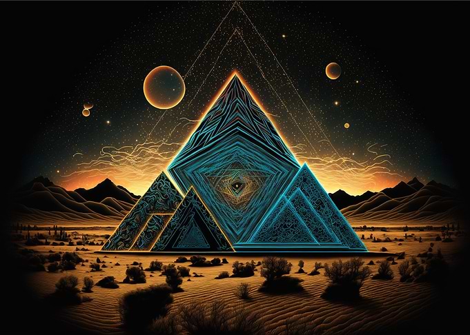 Neon Sacred spaceGeometry