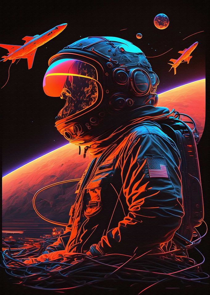 The astronaut