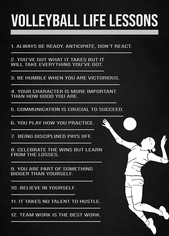 Volleyball life lessons