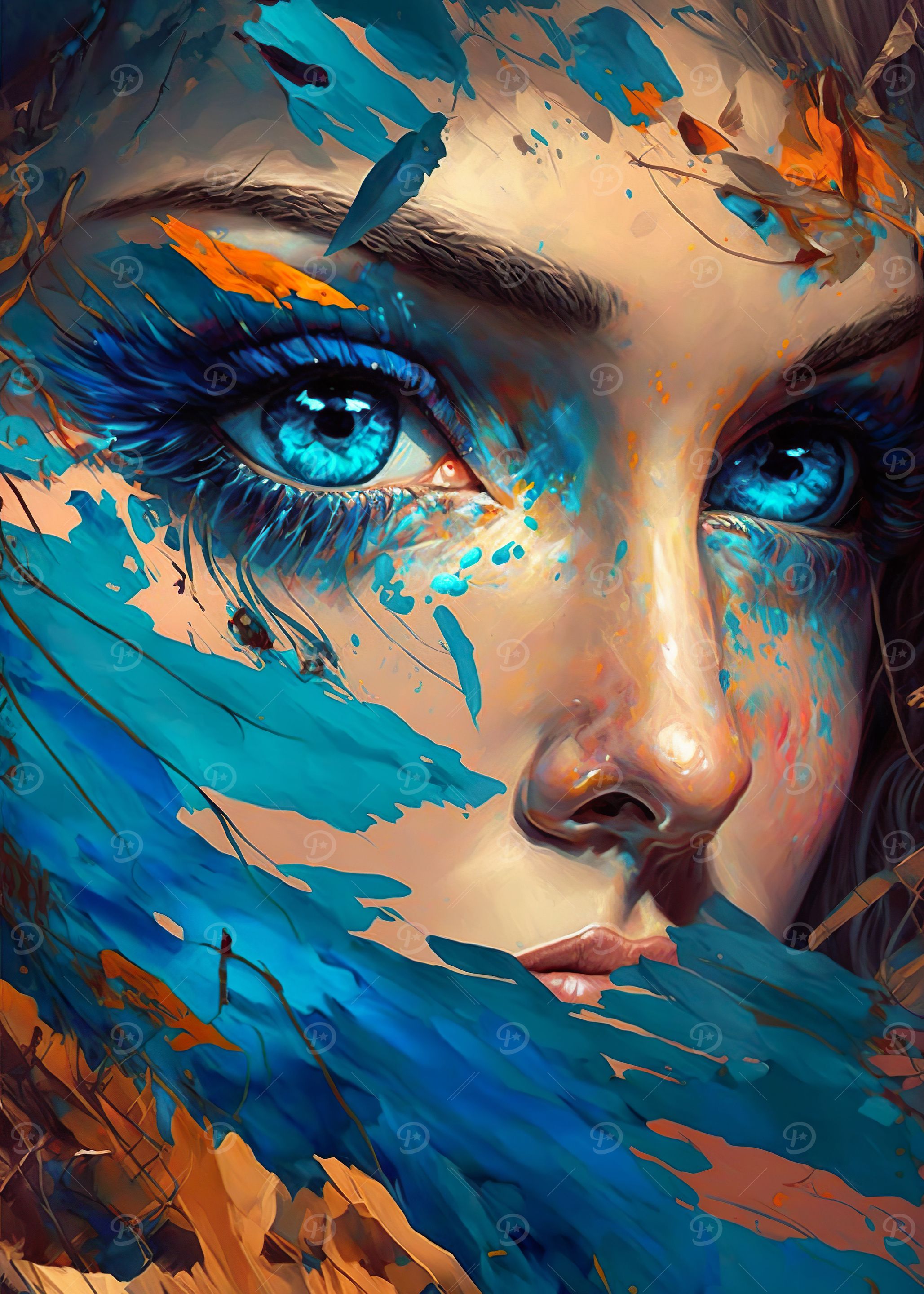 Painted Anime Girl