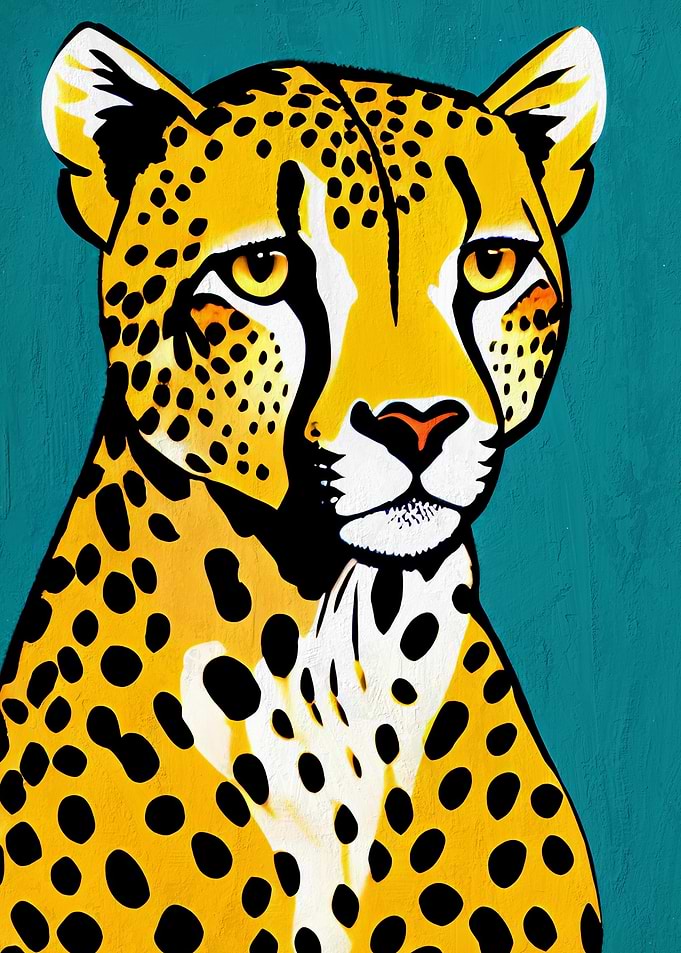 Aries Cheetah Poster