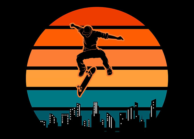 Boy Skater Retro