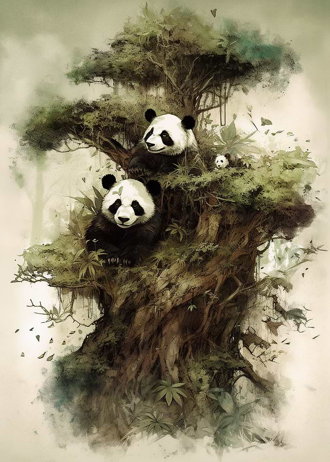 Panda Wonder Digital Art