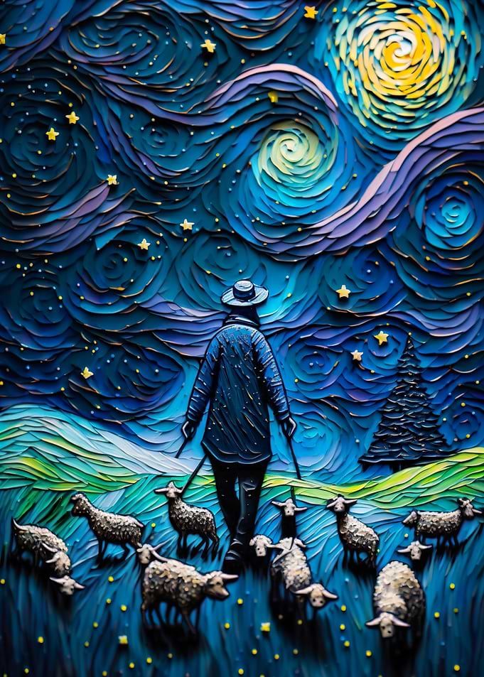 Farmer and his sheeps