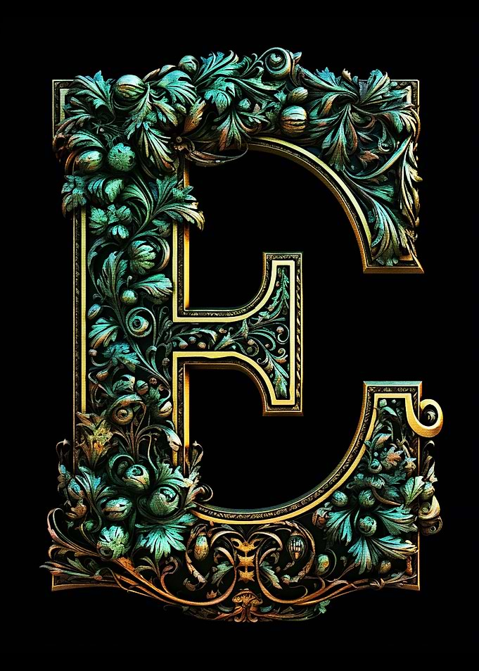 Letter E