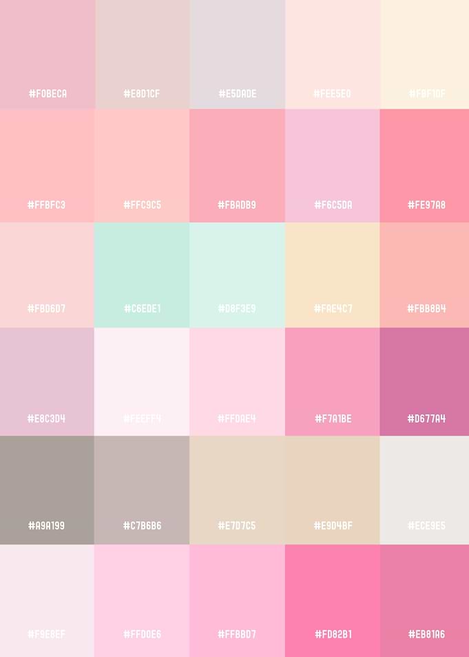 Pink Color Hex Color Codes