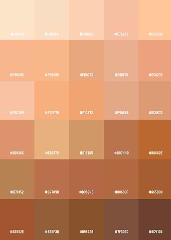 Nude Color Hex Color Codes