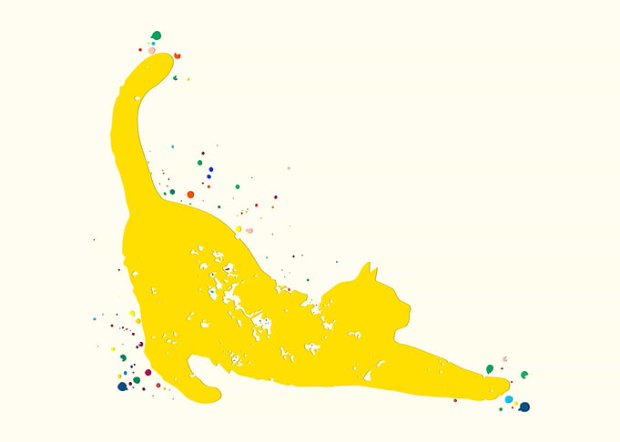 Stretching Cat