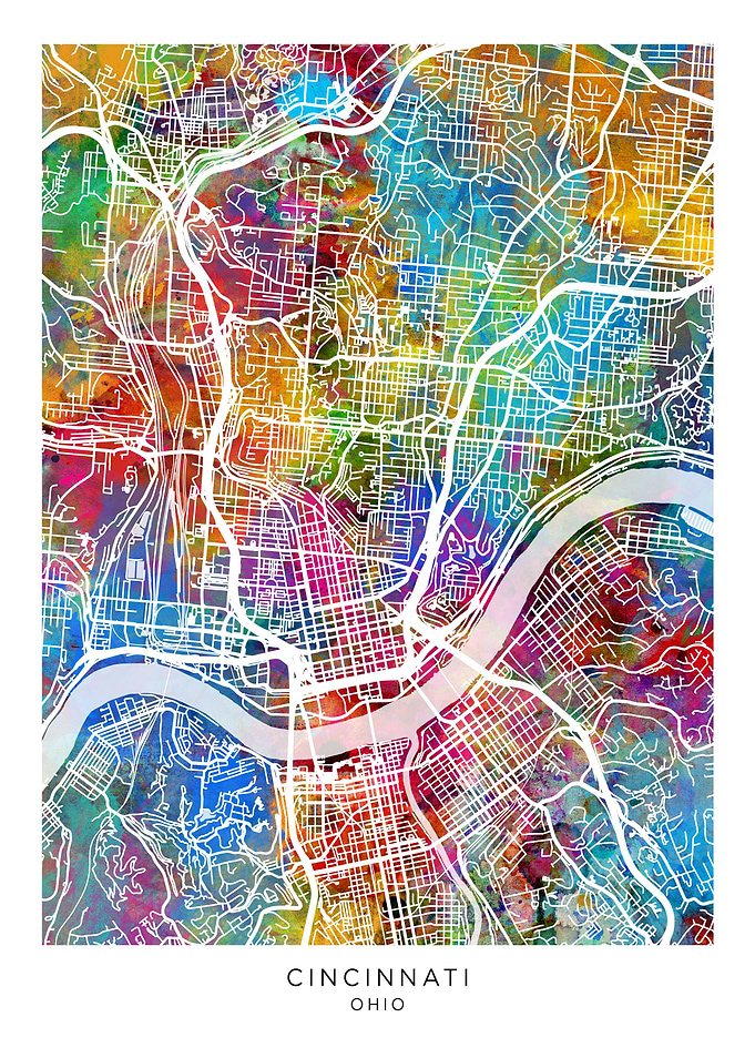 Cincinnati Ohio Map