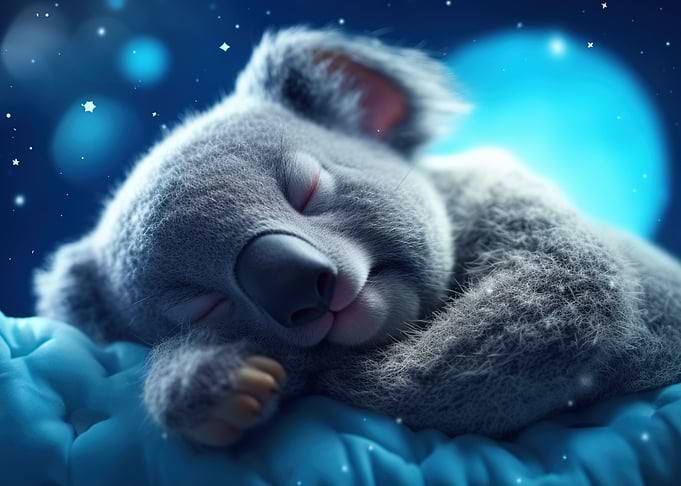 Cute Sleeping Koala
