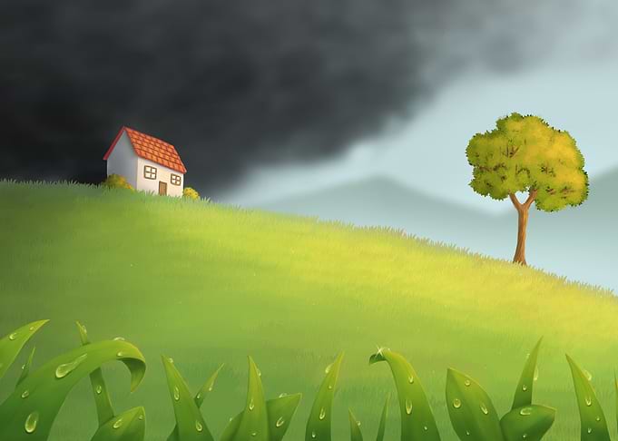 Passing storm