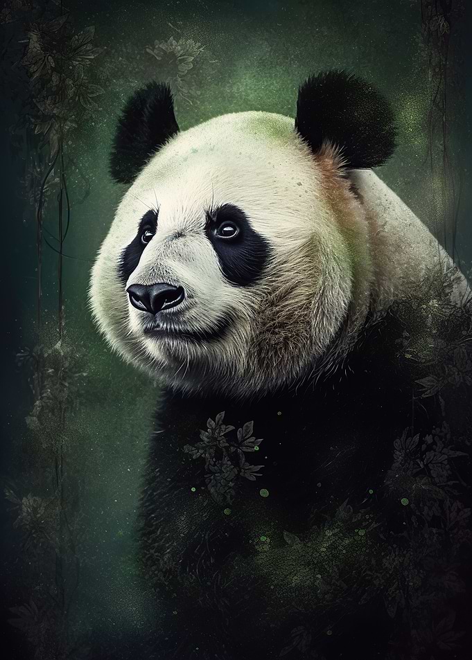 Panda Beauty Digital Art