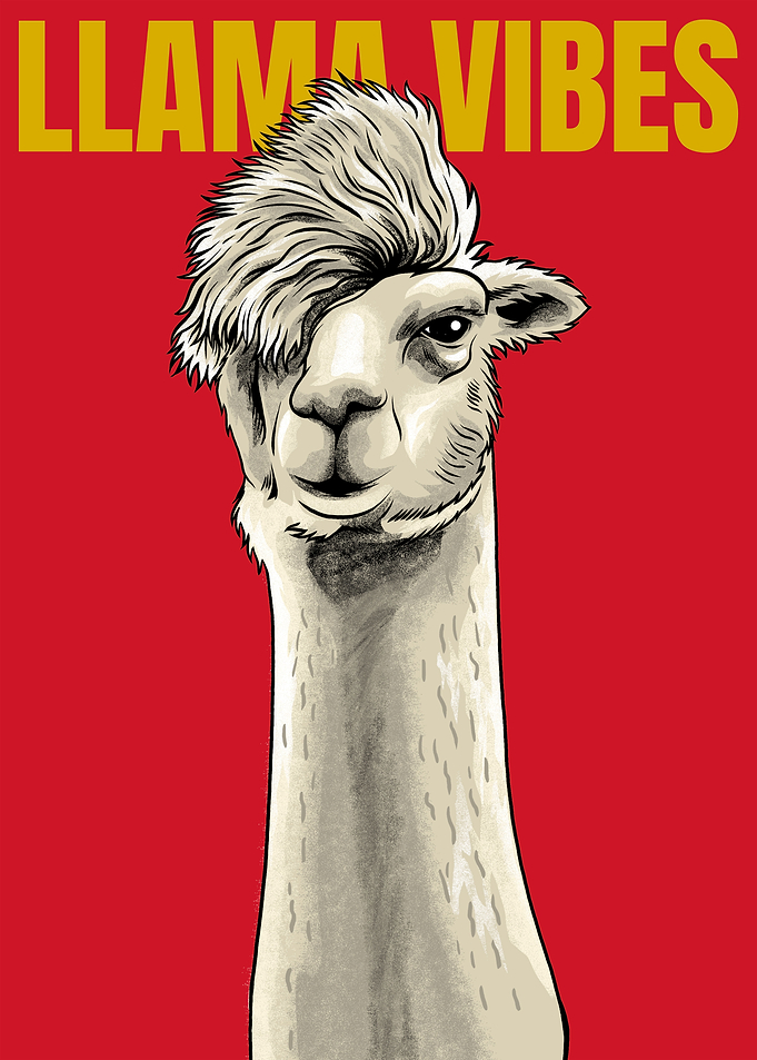 Funny Llama Vibes