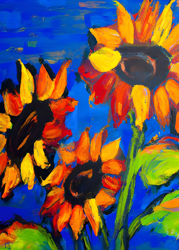 Three Sunflowers