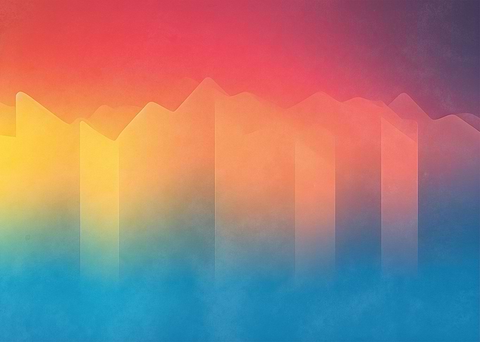 Rainbow Mountain Music Art