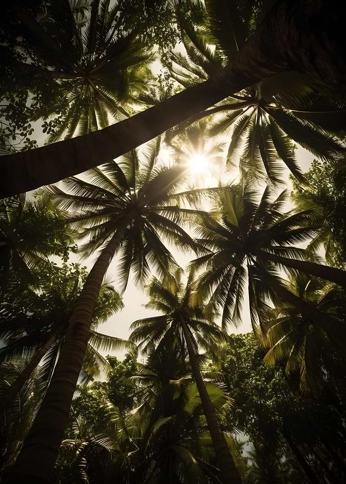 Under Palm Trees Tropical