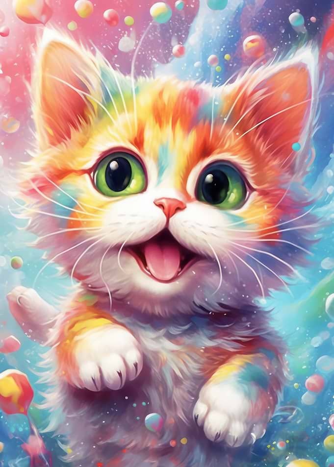 Playing little cat