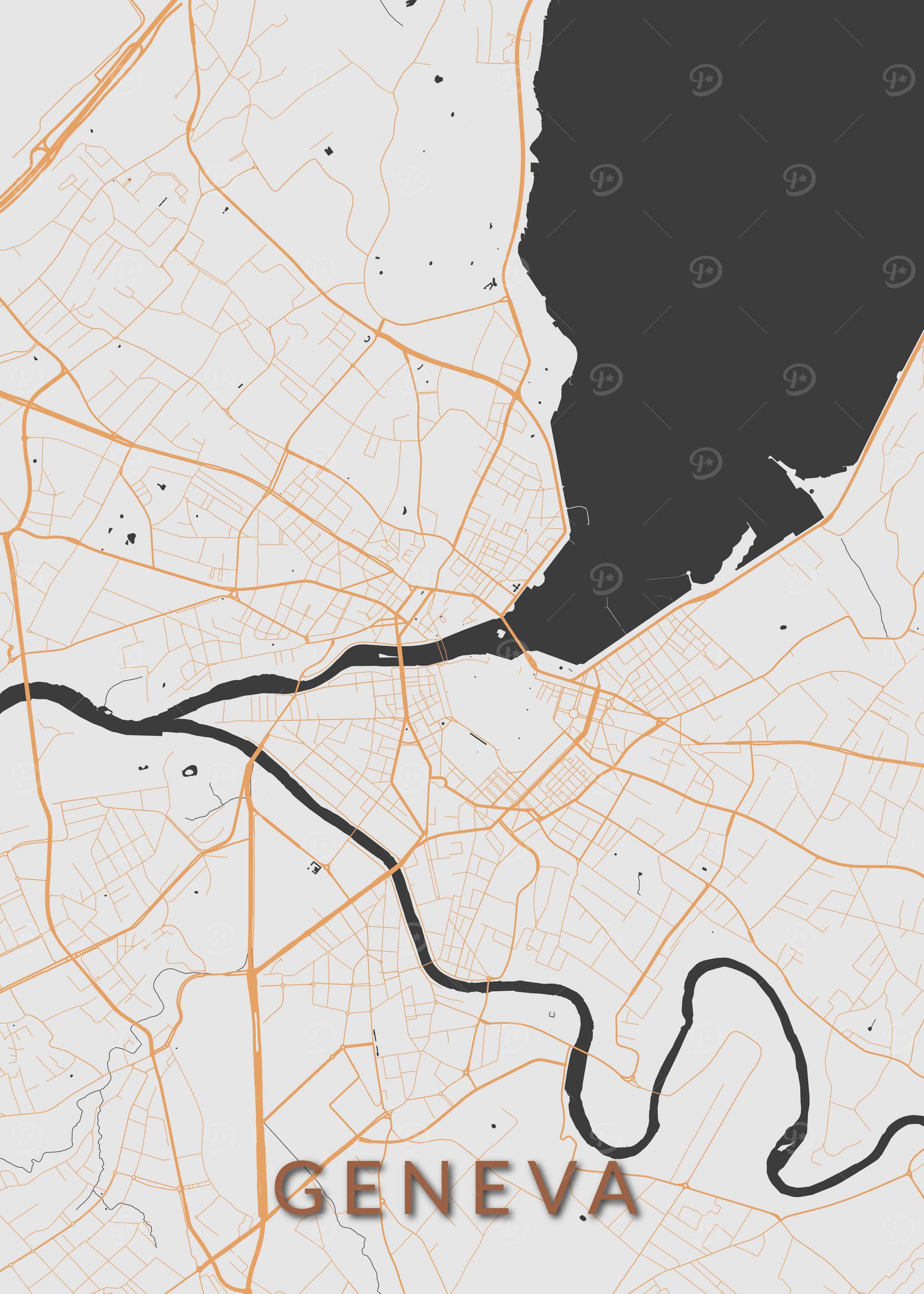 Geneva City Map
