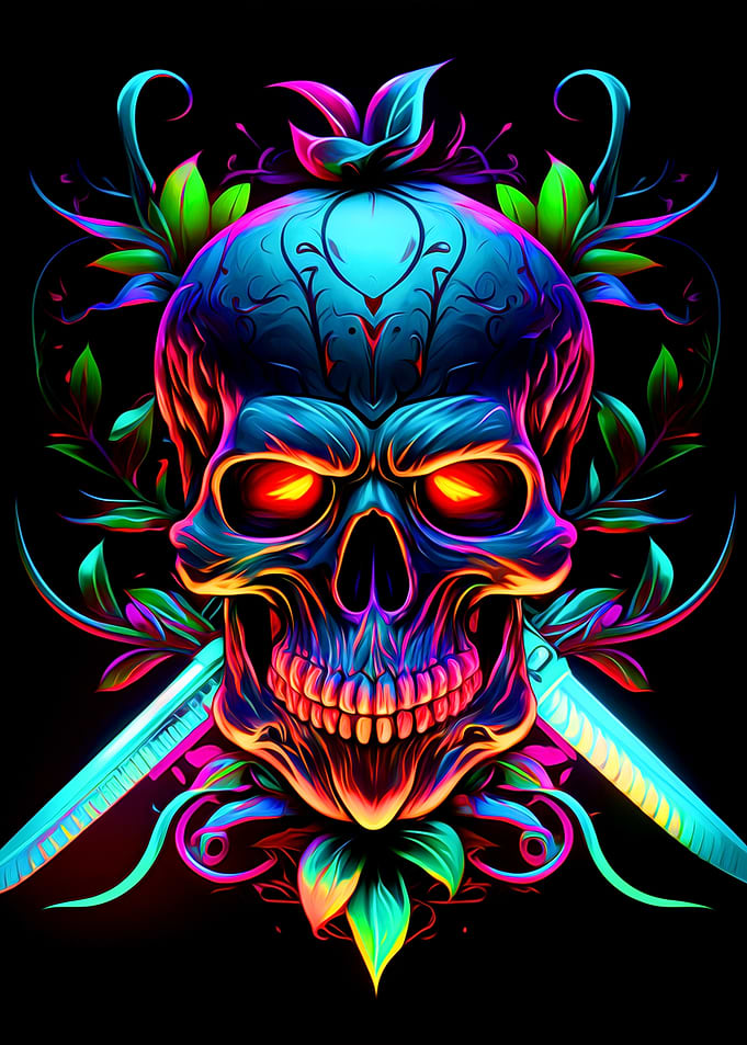 Skull and Knife
