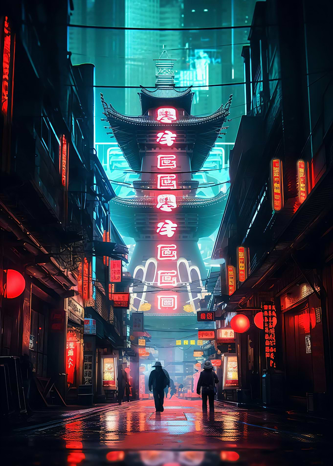 Neon Temple