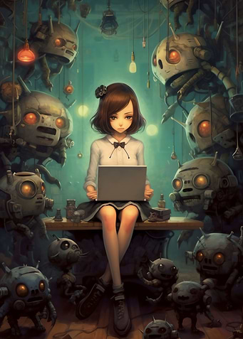 haunting robot