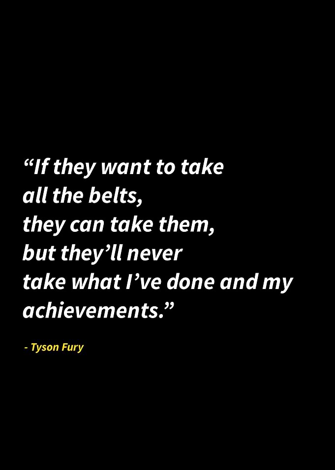 Tyson Fury quotes