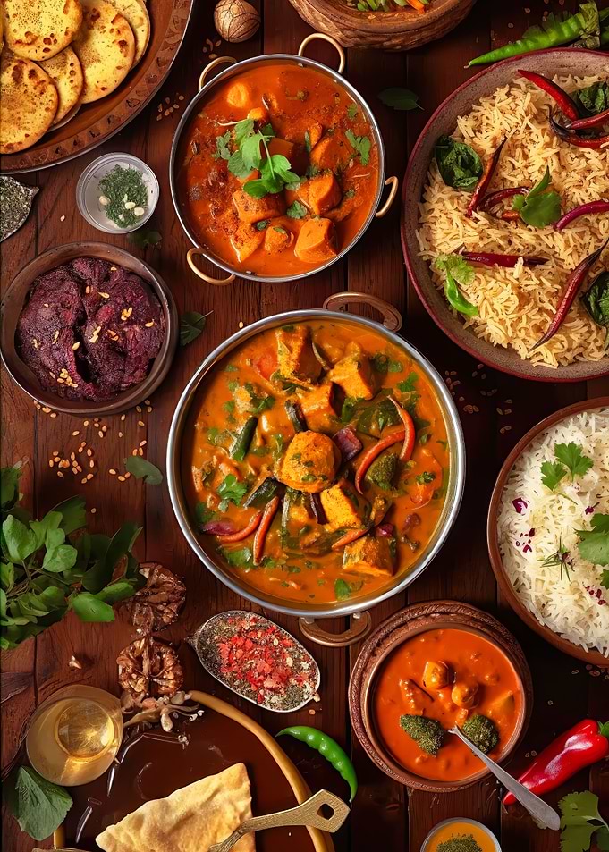 Vibrant Dishes of India 1