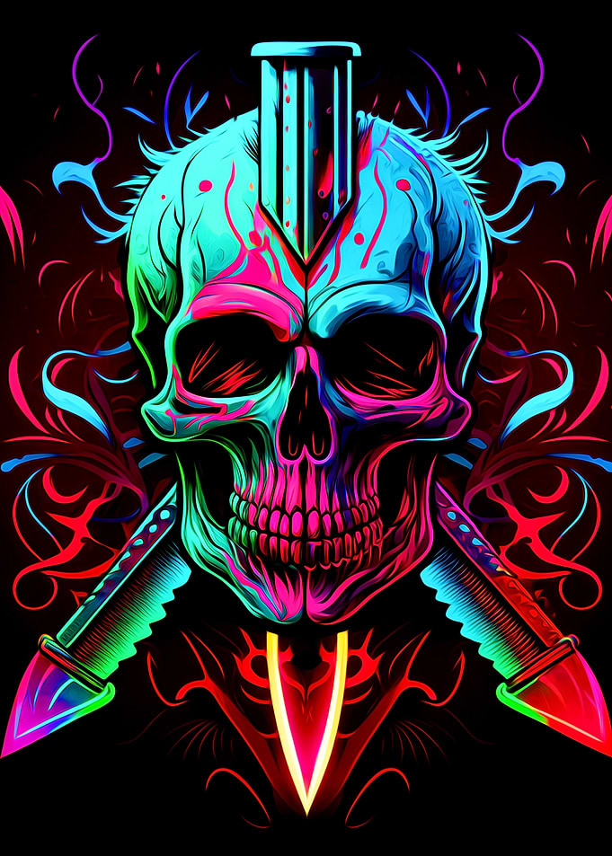 Skull and Knife