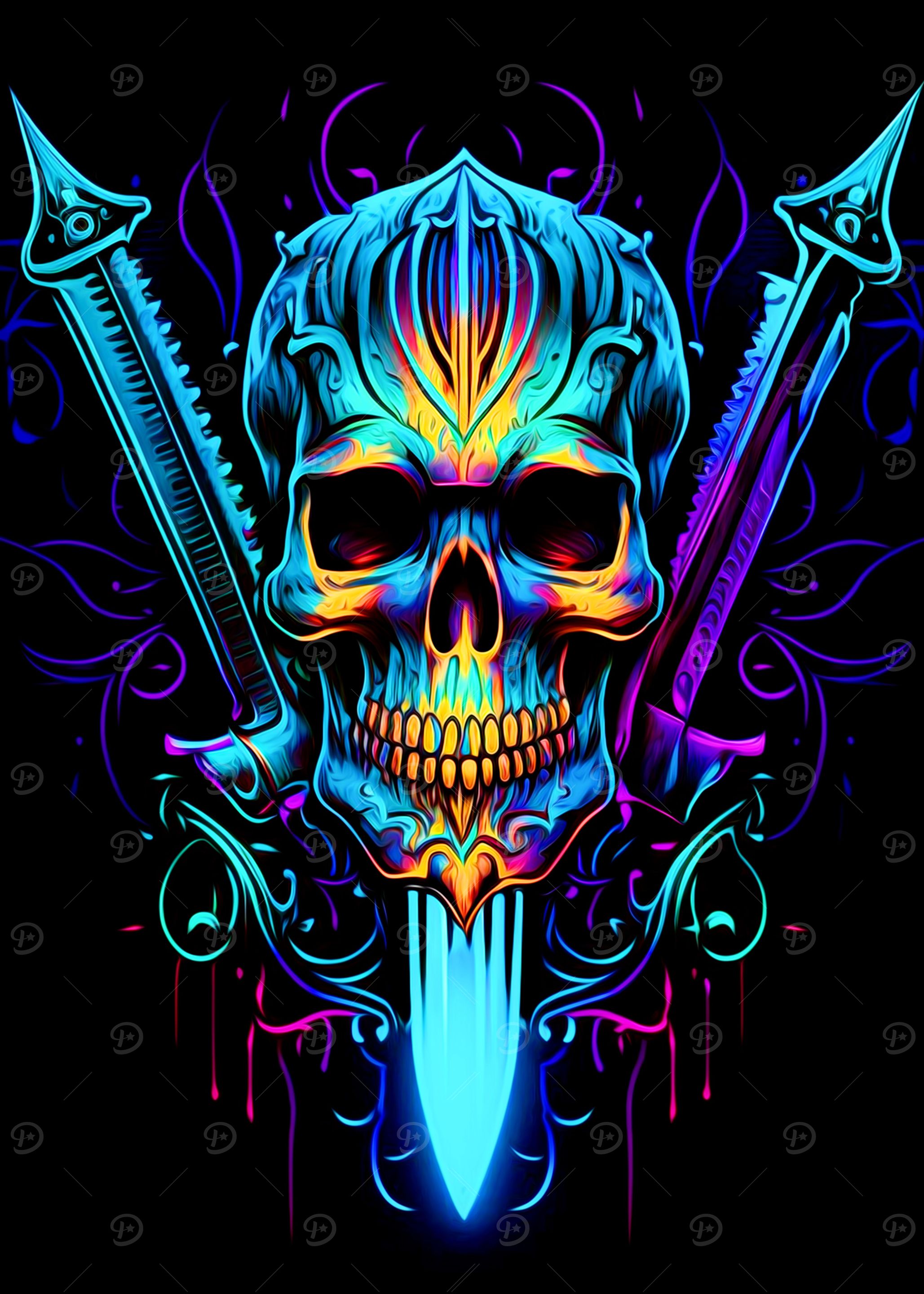 Skull and Knife