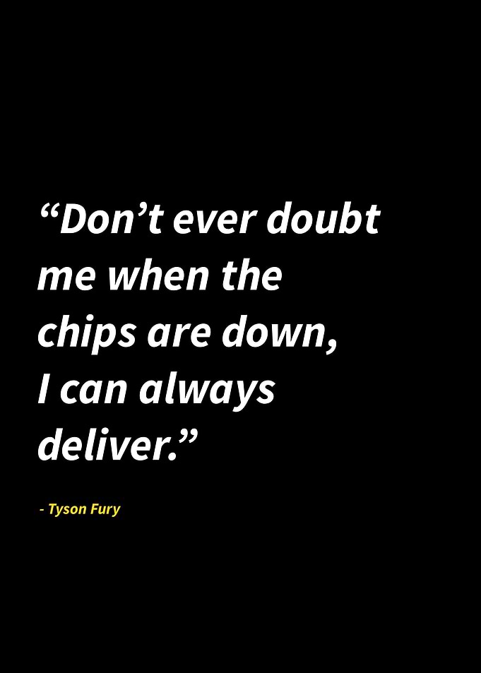 Tyson Fury quotes
