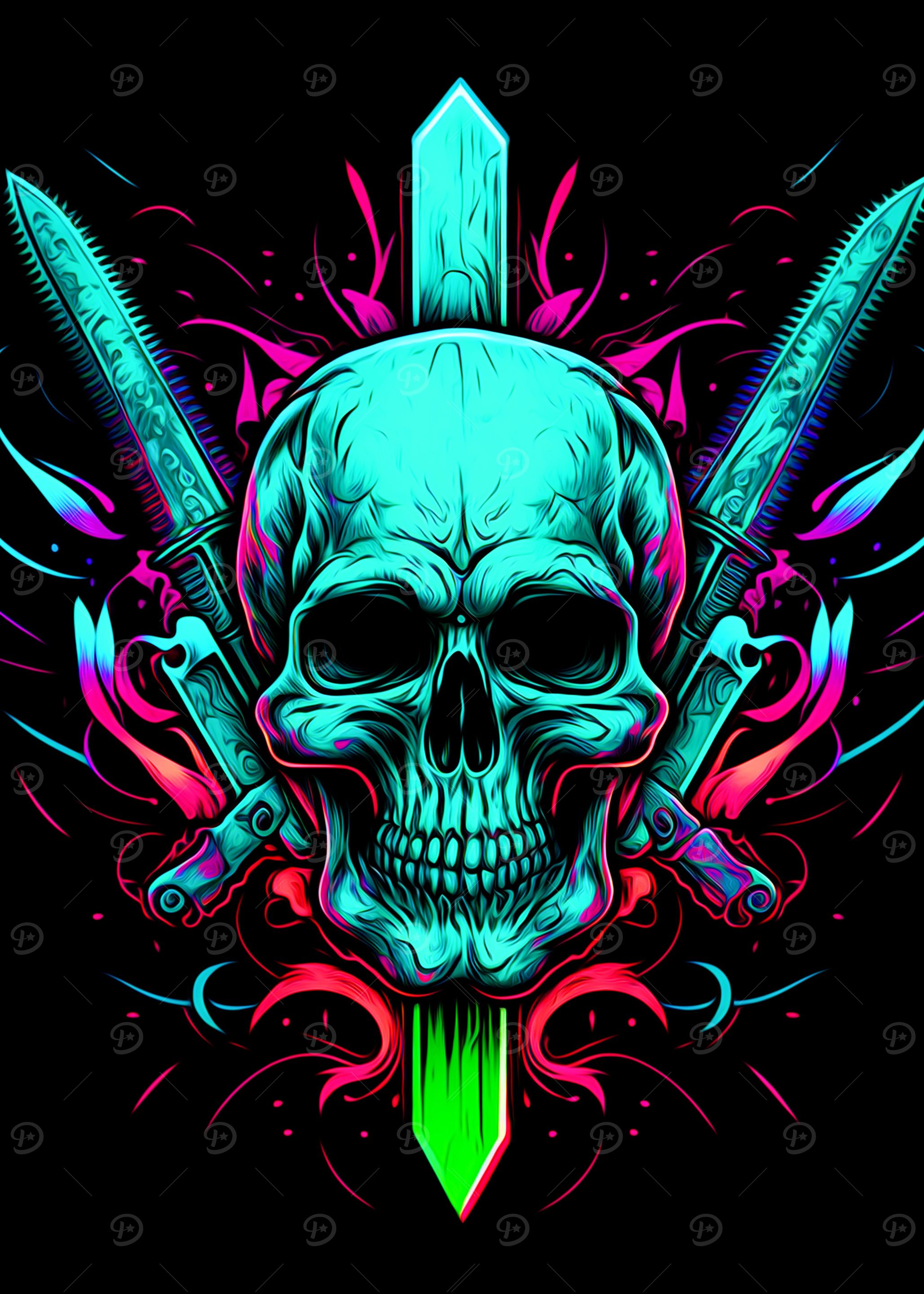 Skull and Knife