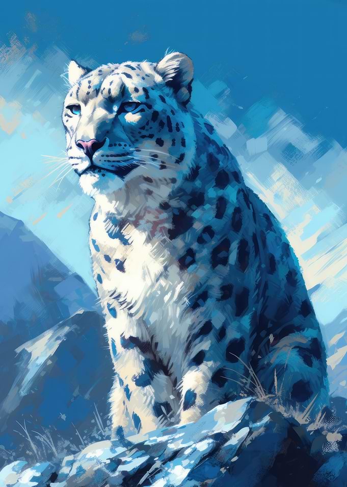 Snow Leopard Serenity