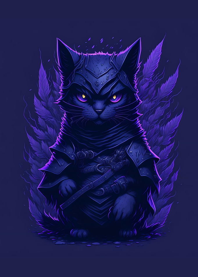 assasin standing cat