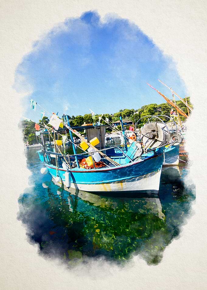 Moored Boat in Niel